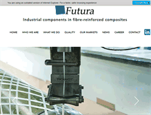Tablet Screenshot of futuracomposites.nl